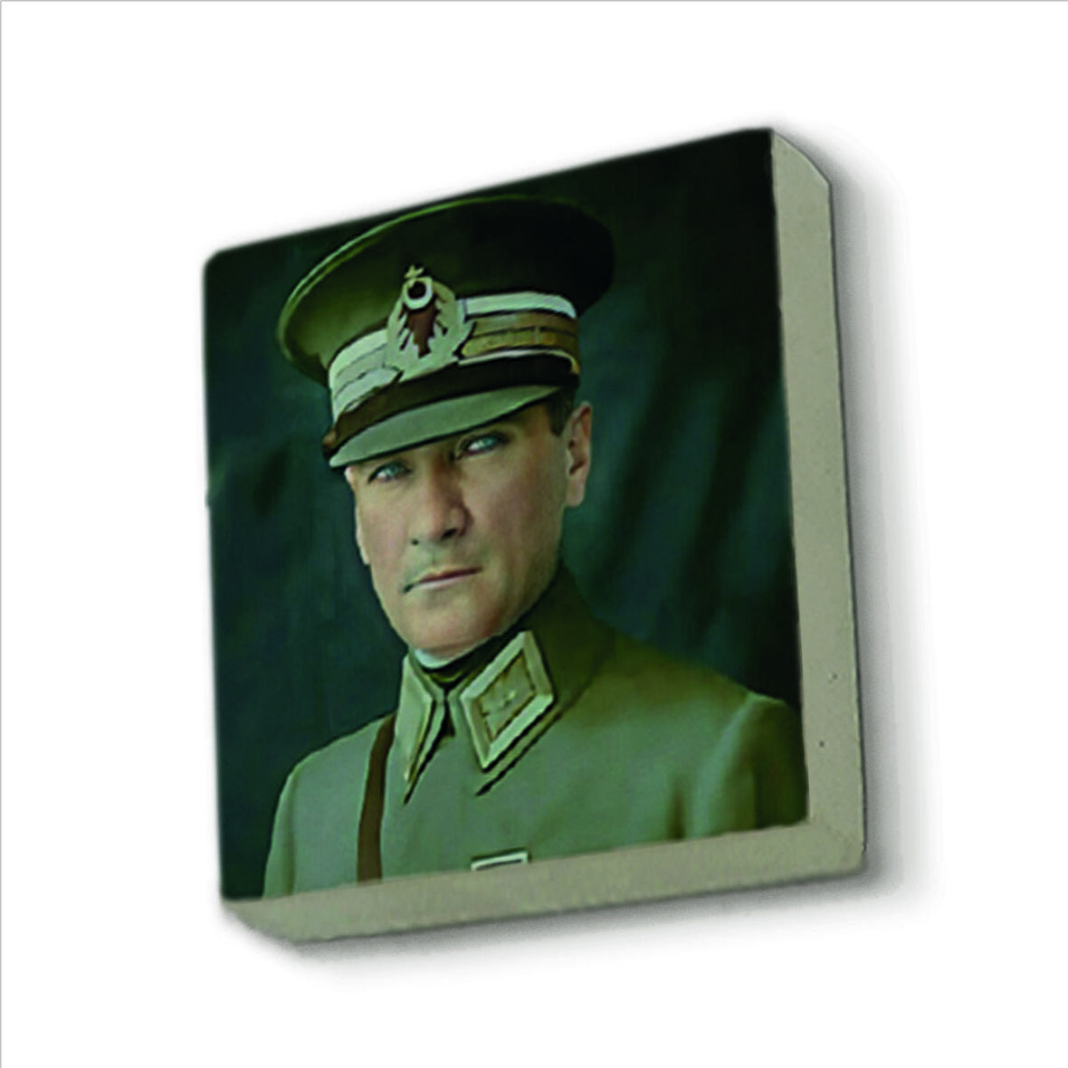 Atatürk Baskılı Doğaltaş  Magnet(KRT-102)Buzdolabı Süsü