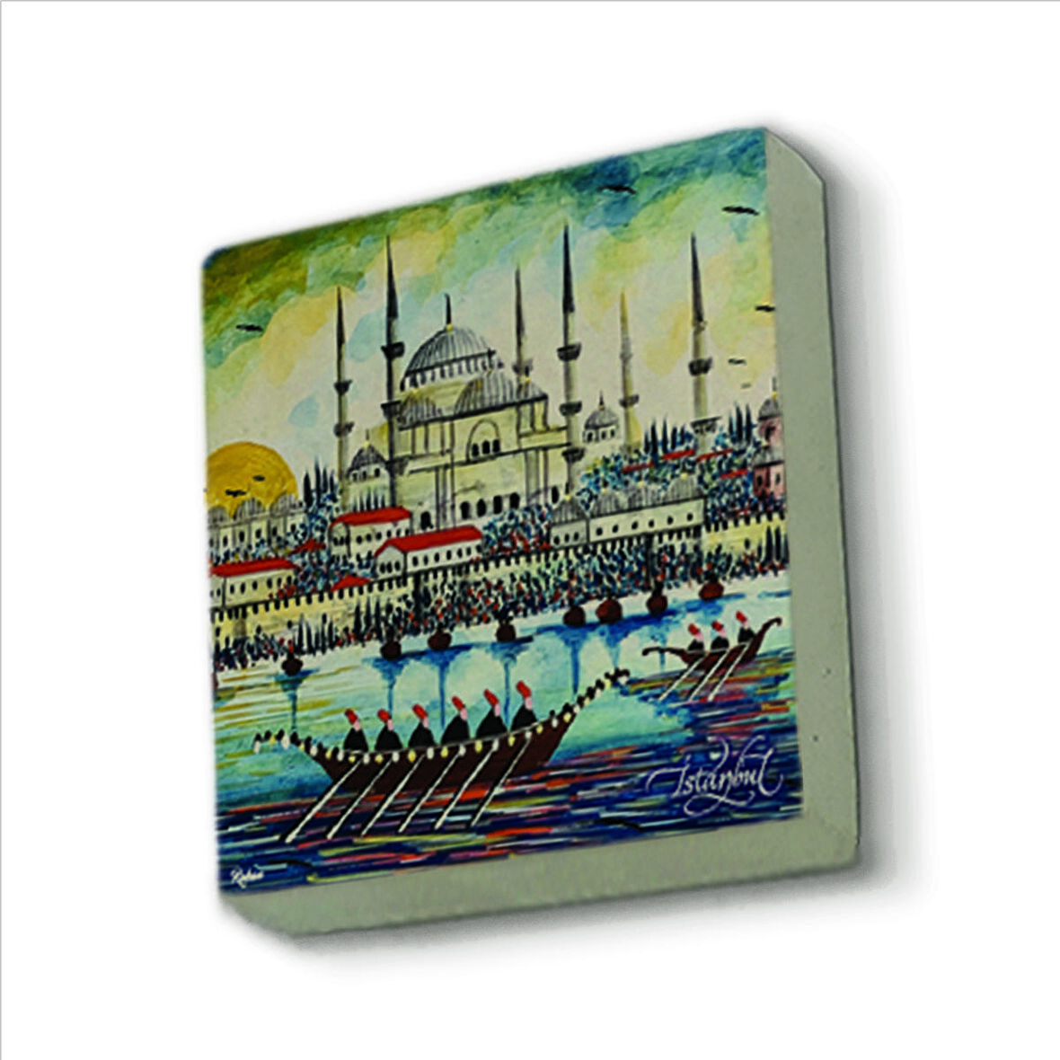 Sultanahmet Camii Baskılı Doğaltaş  Magnet(KRT-014)
