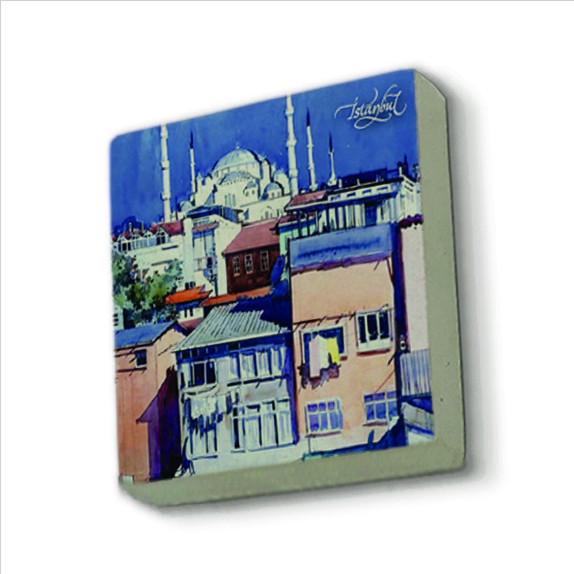 Sultanahmet Camii Baskılı Doğaltaş  Magnet(KRT-015)