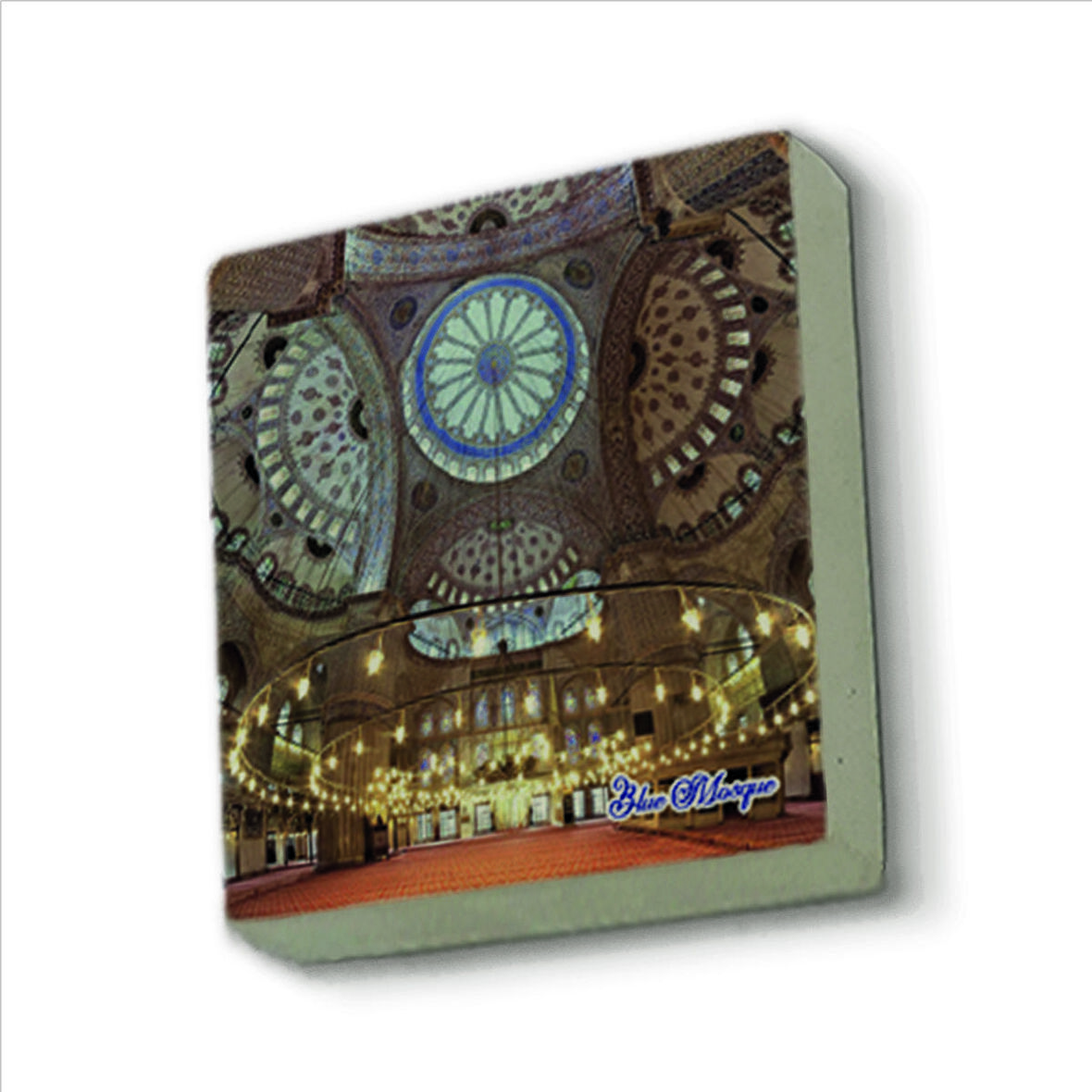 Sultanahmet Camii  içi Baskılı Doğaltaş  Magnet(KRT-016)Buzdolabı Süsü