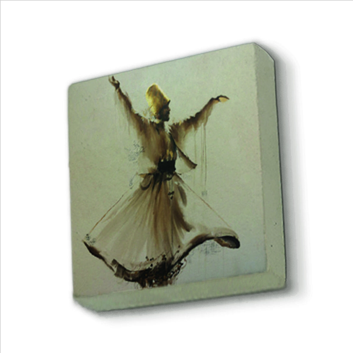 Semazen Baskılı Doğaltaş  Magnet(KRT-074)Buzdolabı Süsü