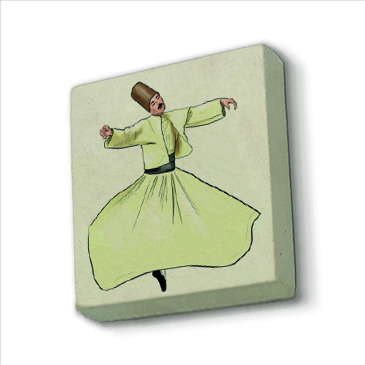 Semazen Baskılı Doğaltaş  Magnet(KRT-077)