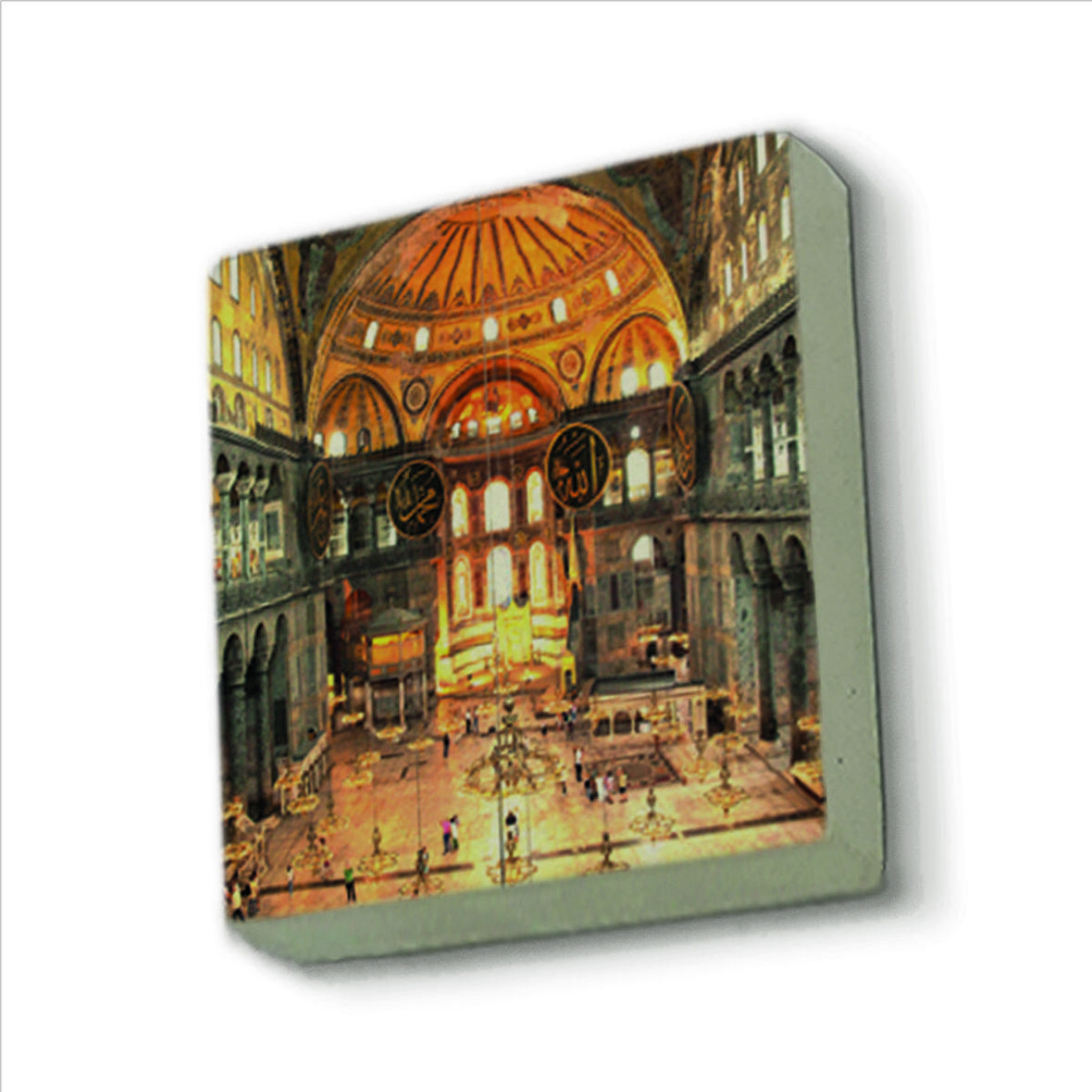 Ayasofya Camii içi Baskılı Doğaltaş  Magnet(KRT-009)