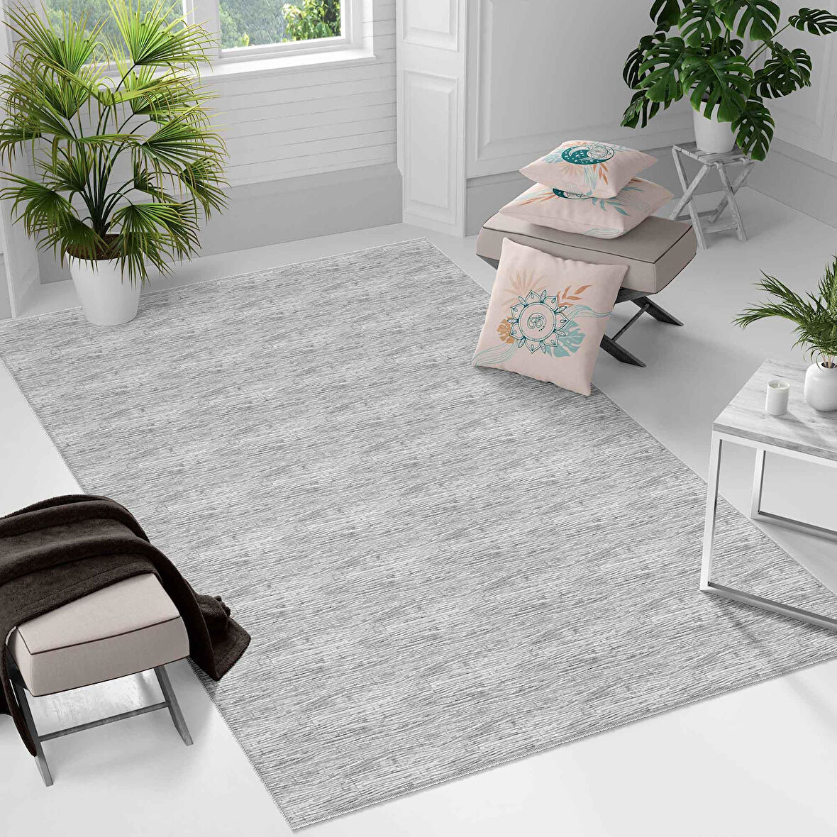 Kaymaz Taban Yıkanabilir Halı – Mutfak, Salon, Yatak Odası için Modern Dijital Baskı Halı