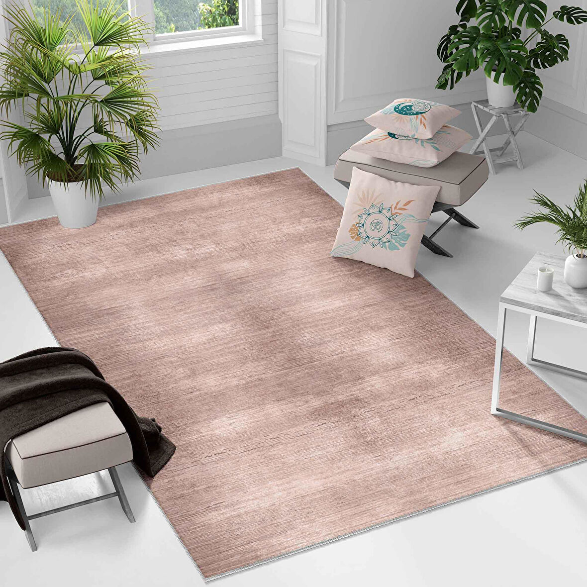 Kaymaz Taban Yıkanabilir Halı – Mutfak, Salon, Yatak Odası için Modern Dijital Baskı Halı