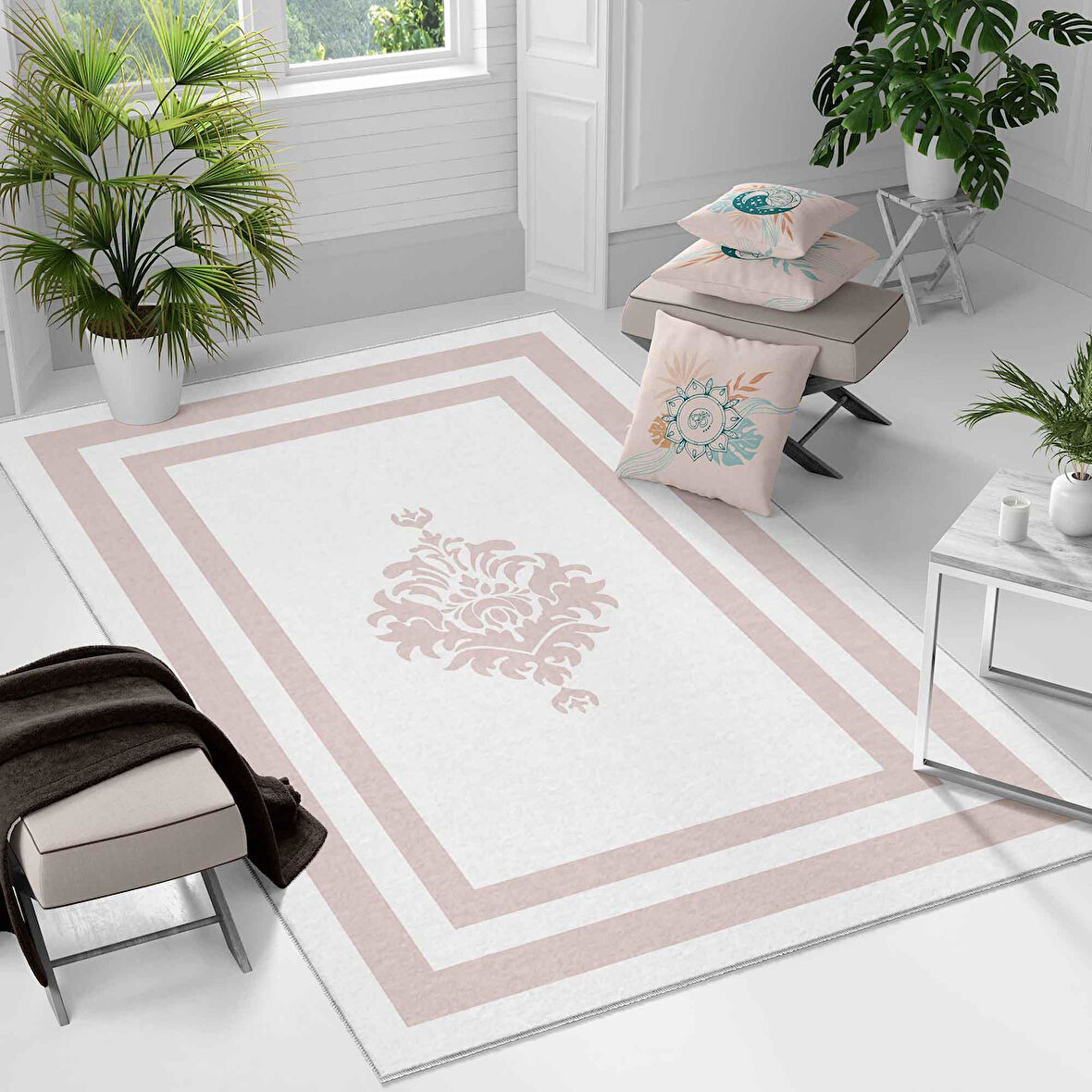 Kaymaz Taban Yıkanabilir Halı – Mutfak, Salon, Yatak Odası için Modern Dijital Baskı Halı