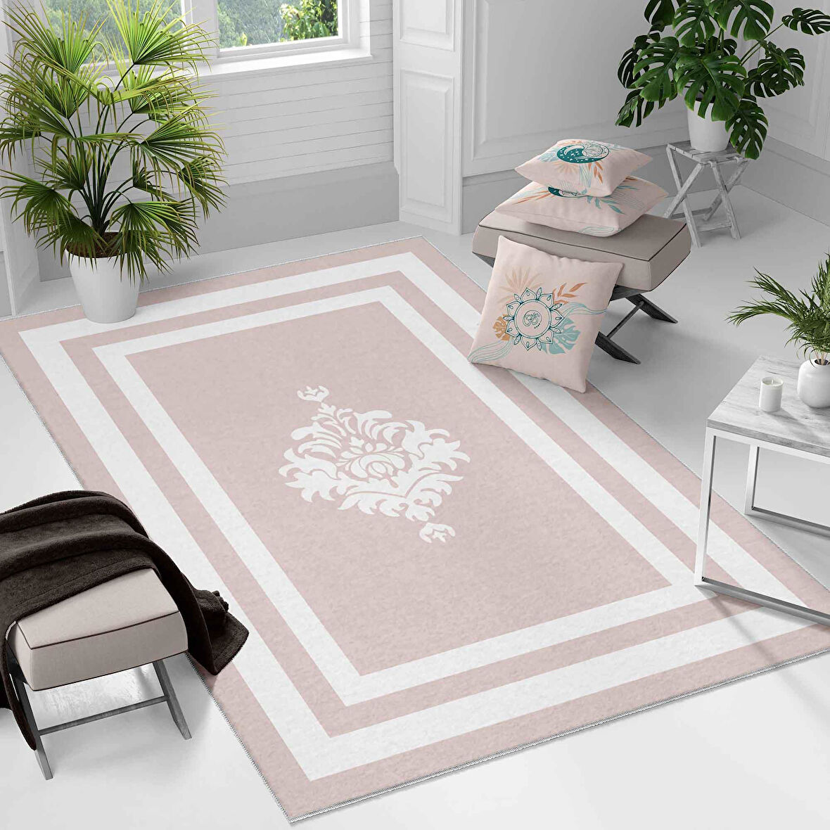 Kaymaz Taban Yıkanabilir Halı – Mutfak, Salon, Yatak Odası için Modern Dijital Baskı Halı