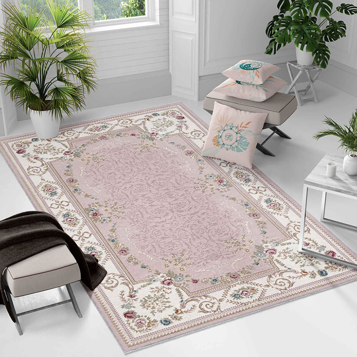 Kaymaz Taban Yıkanabilir Halı – Mutfak, Salon, Yatak Odası için Modern Dijital Baskı Halı