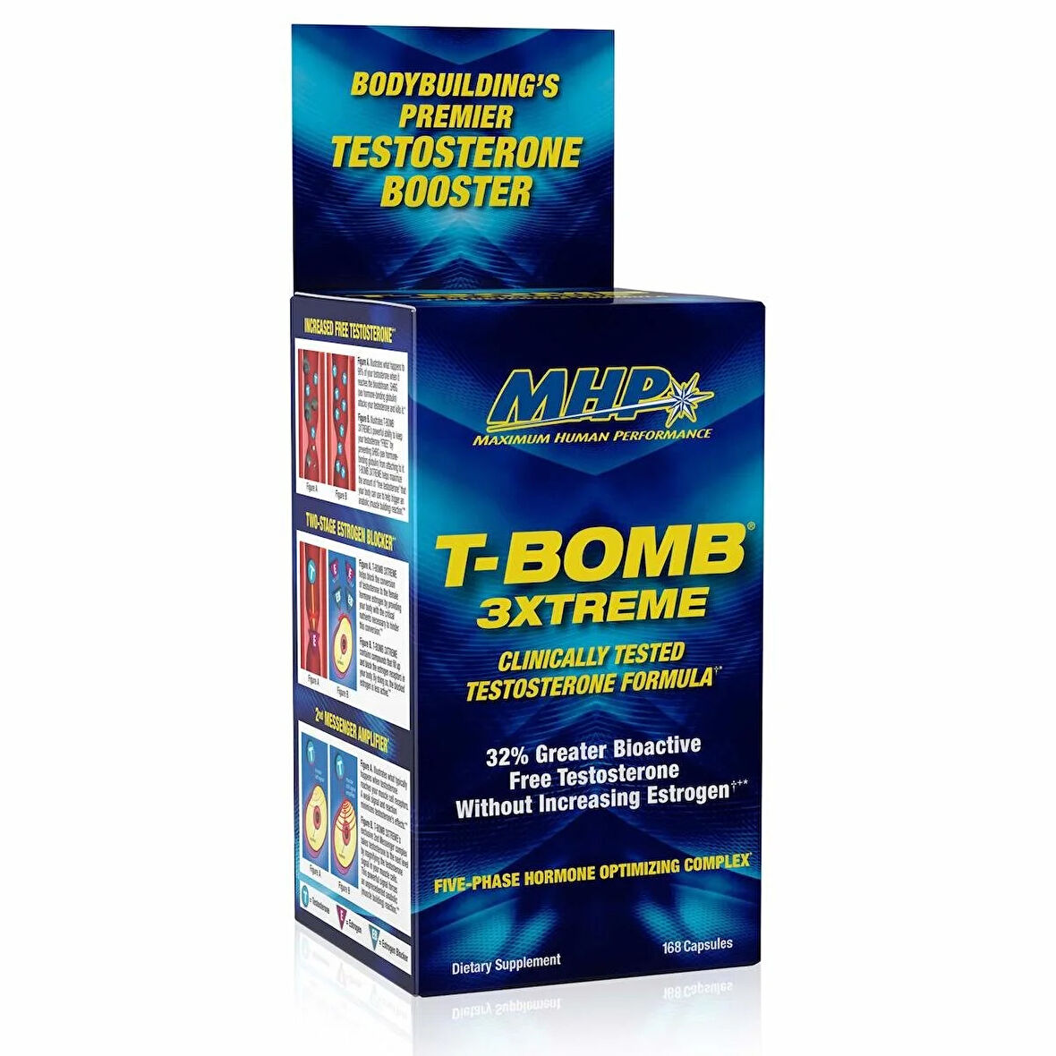 Maximum Human MHP T-Bomb Testosterone Testo Booster 3xtreme 168 Tablet