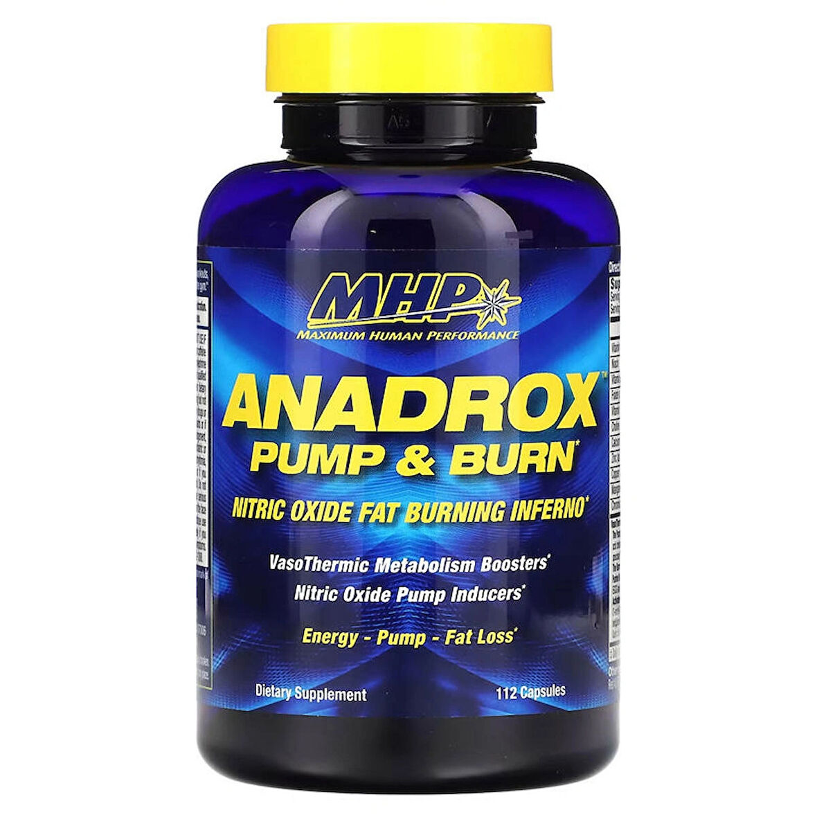 MHP Anadrox Pump & Fat Burner Nitrix oxide EGCG GREEN TEA 112 Caps