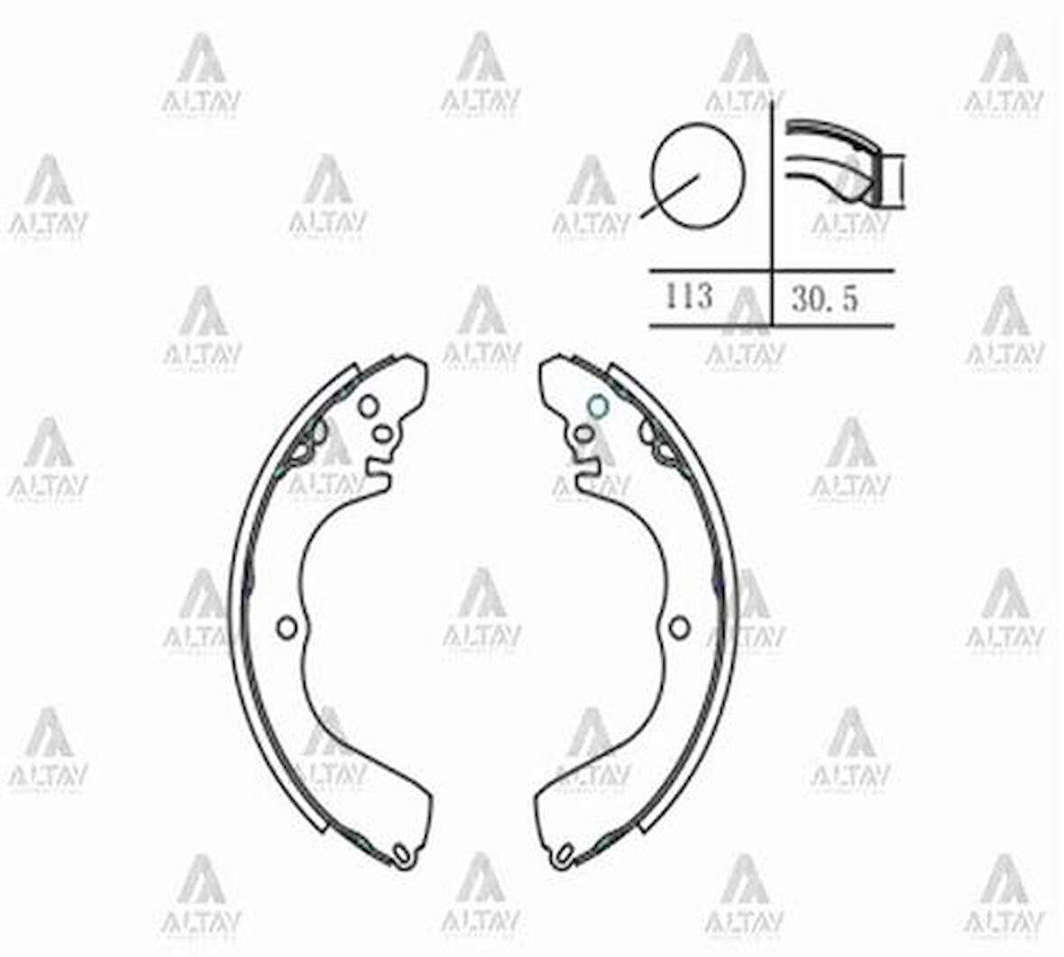 Maher 00116 Fren Balata Carisma 96-00 Pabuç Arka MR249576