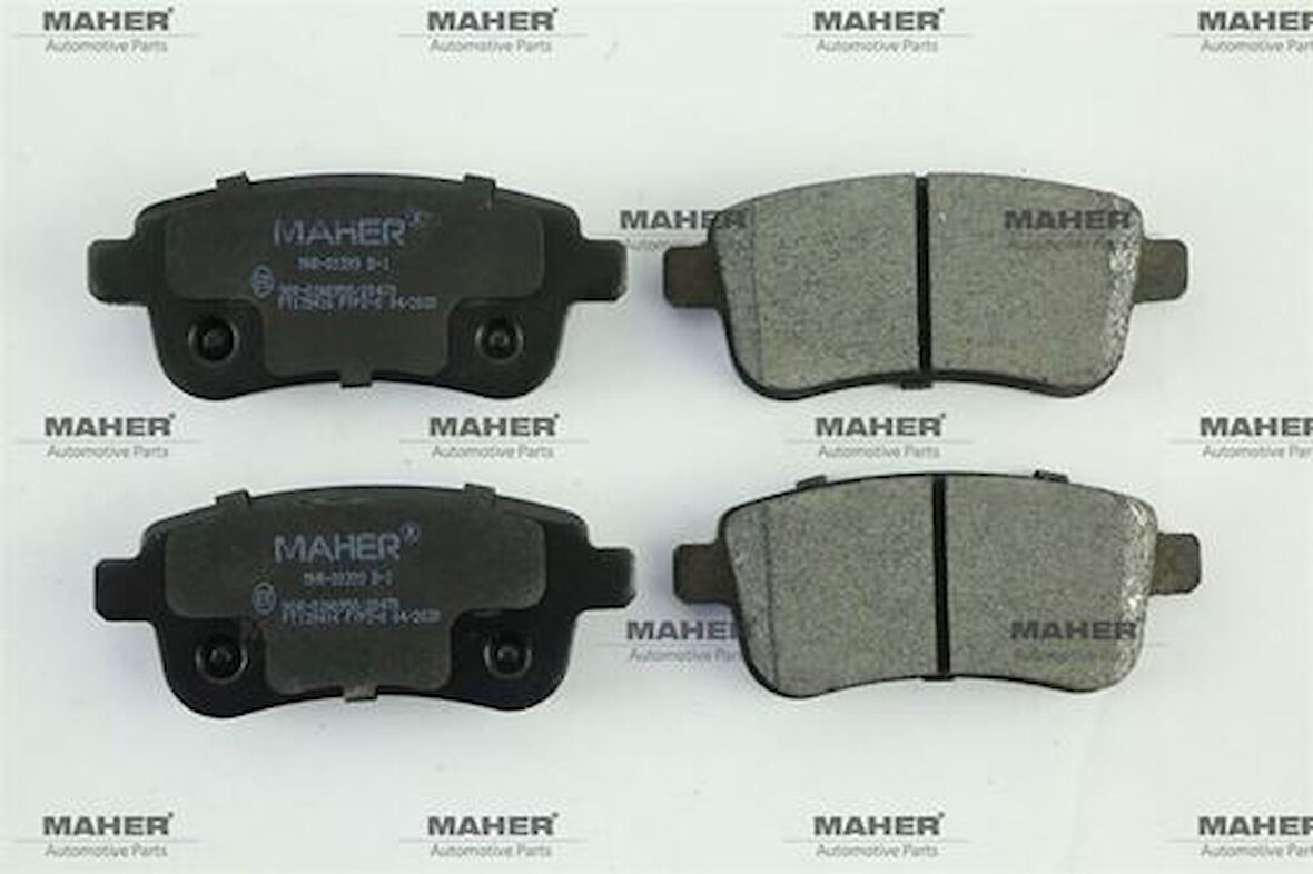 Maher 399 Fren Balata Fluence 09 Megane III 08>15 Grand Scenıc III 09 Arka