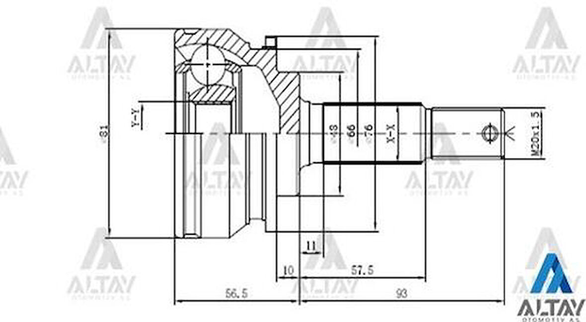 Maher 01786 Aks Kafası Diş Micra 97-01 K11 23X48X22 392114F425