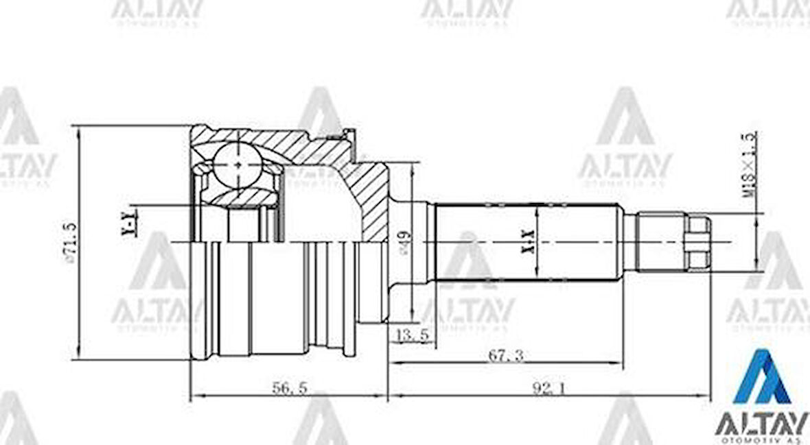 Maher 01806 Aks Kafası Diş Swift 90-95 Sa310 23X49X19 4410162B22