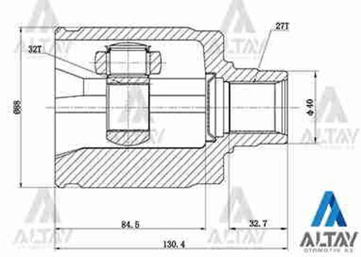 Maher 01836 Aks Kafası İç Civic Accord 98-02 27X40X32 44310S3X300