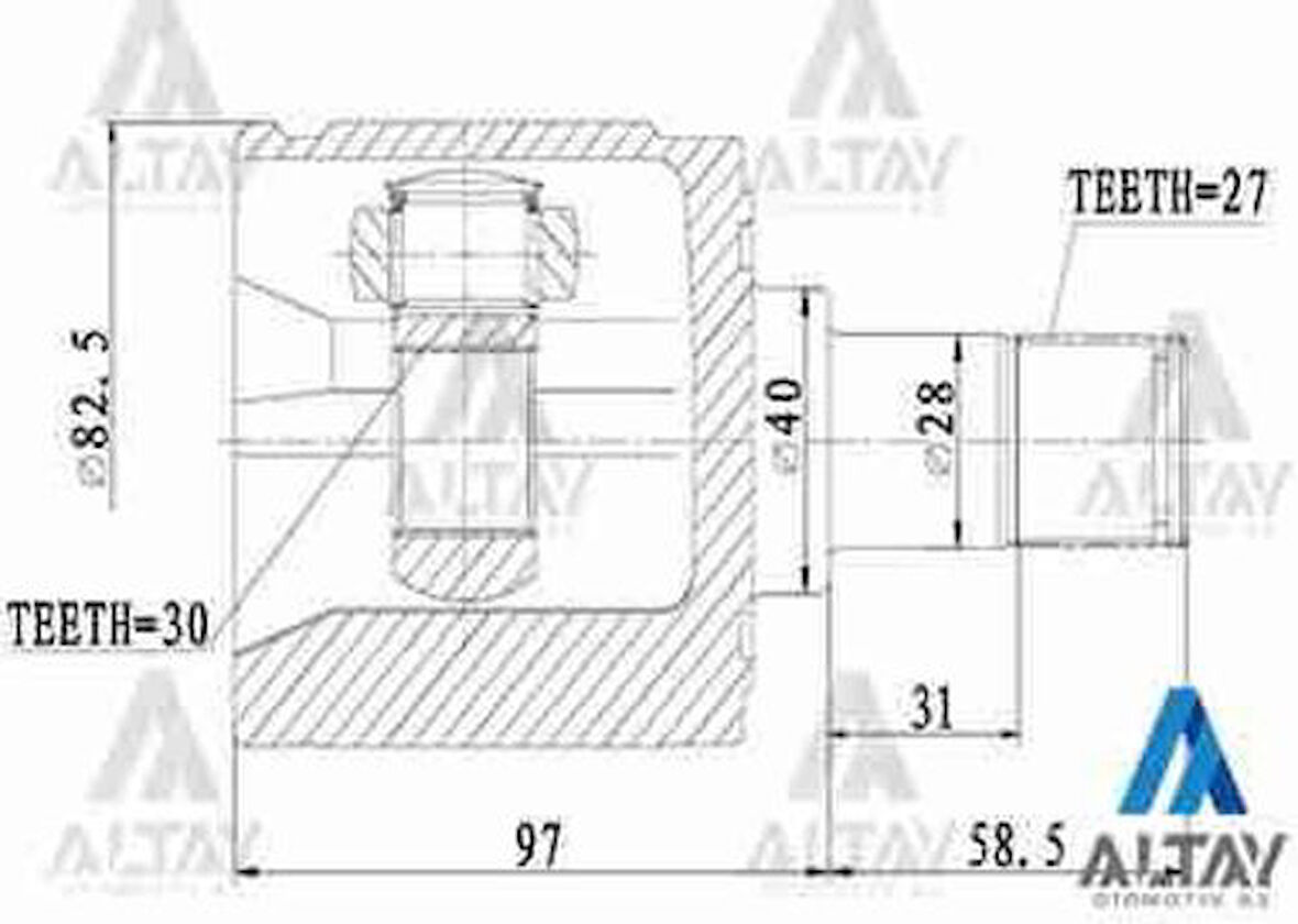Maher 01841 Aks Kafası İç Civic 06-11 Fd6 Sol 27X40X30 44310S0A300