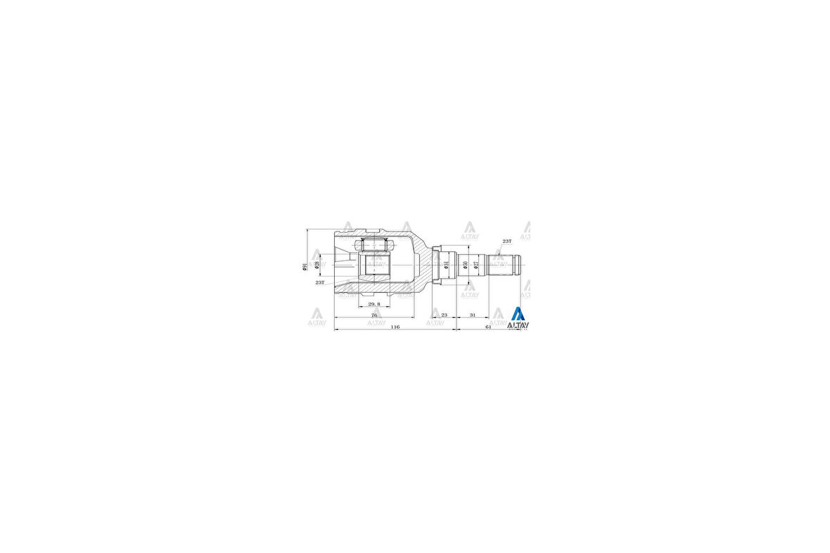 Maher 01850 Aks Kafası İç Corolla 88-02 1.3-1.6 23X23X34 4340312040