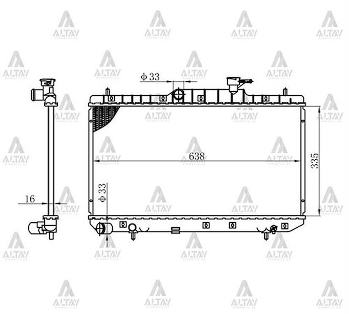 Maher 10454 Radyatör Su Accent 03-06 1.3 1.6 M-T Brazing 2531025300