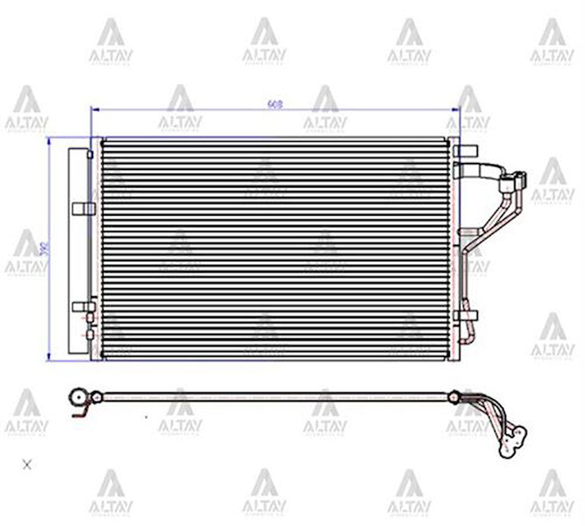 Maher 10906 Radyatör Klima I30 12-16 Ceed 12-18 Elantra 11-16 Benzinli Brazing 976063X000