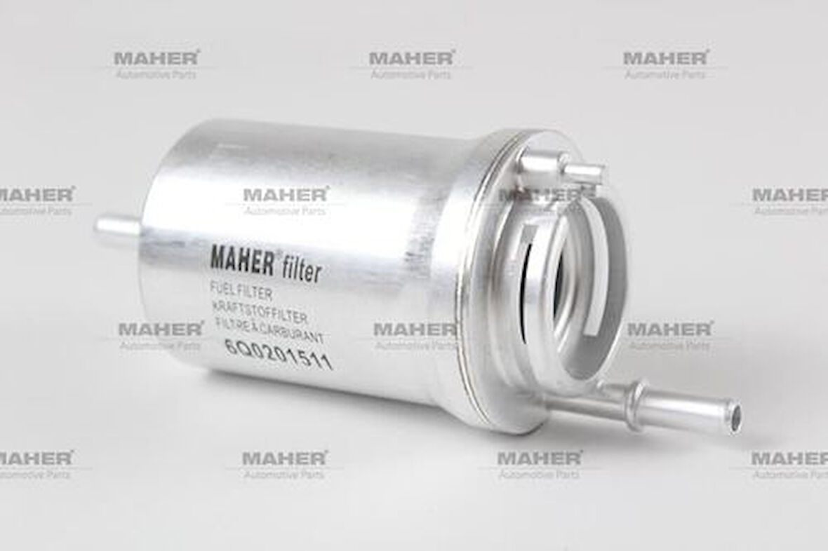 Maher 13410 Yakıt Filtresi Benzin Polo Fabıa A3 Golf5 Jetta Cordoba 02 1.4 16V-1.6-1.6 16V Bud- Bby-Bky-Bbz-Bgu-Blf-Blp-Bme-Bse 4 Bar Supapsız