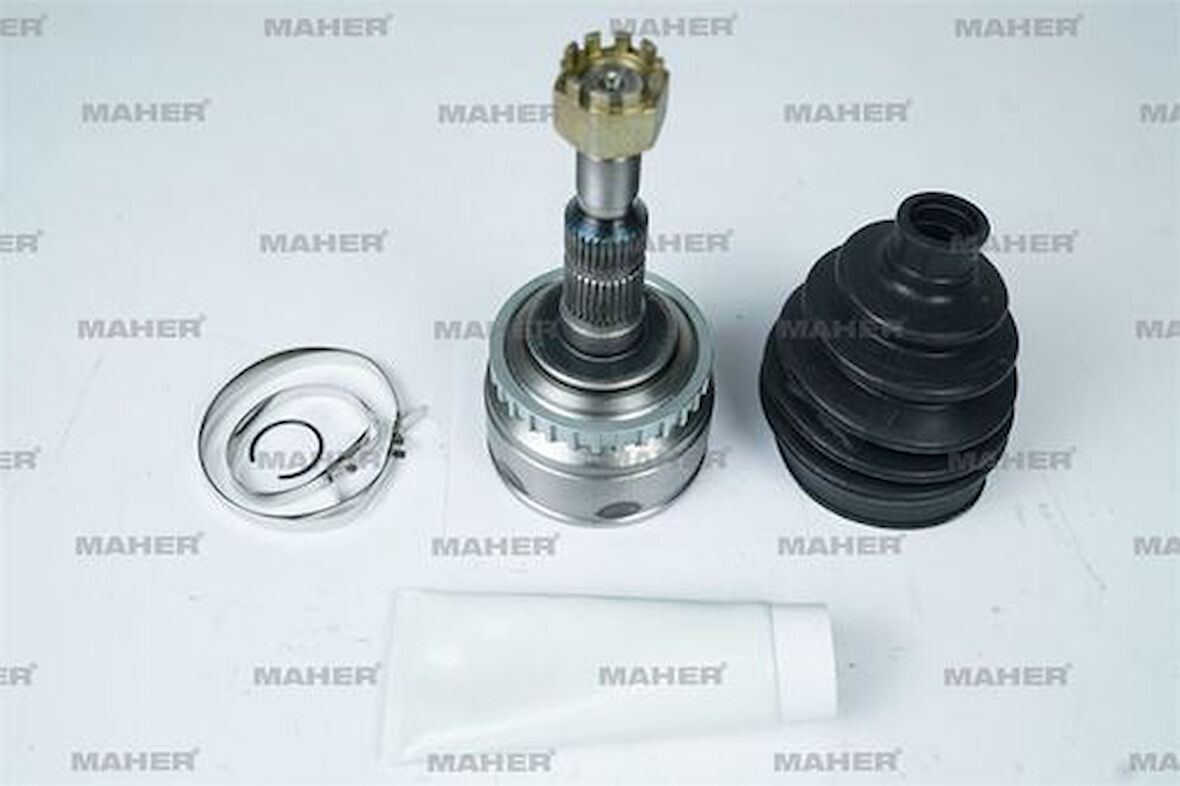 Maher 17994 Aks Kafası Diş Corsa C 00-06 Combo C 01-06 Meriva A 03-10 İnce Freze ABS'li 29 Diş 33X24X52X168 1603261
