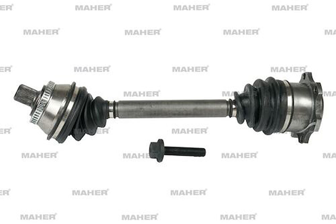 Maher 18606 Aks Komple Ön Passat 01-05 Sol Avf-AWT 1.8 T-1.9TDI ABS'li 45 Diş Tiptronık 527mm 8D0407271AL