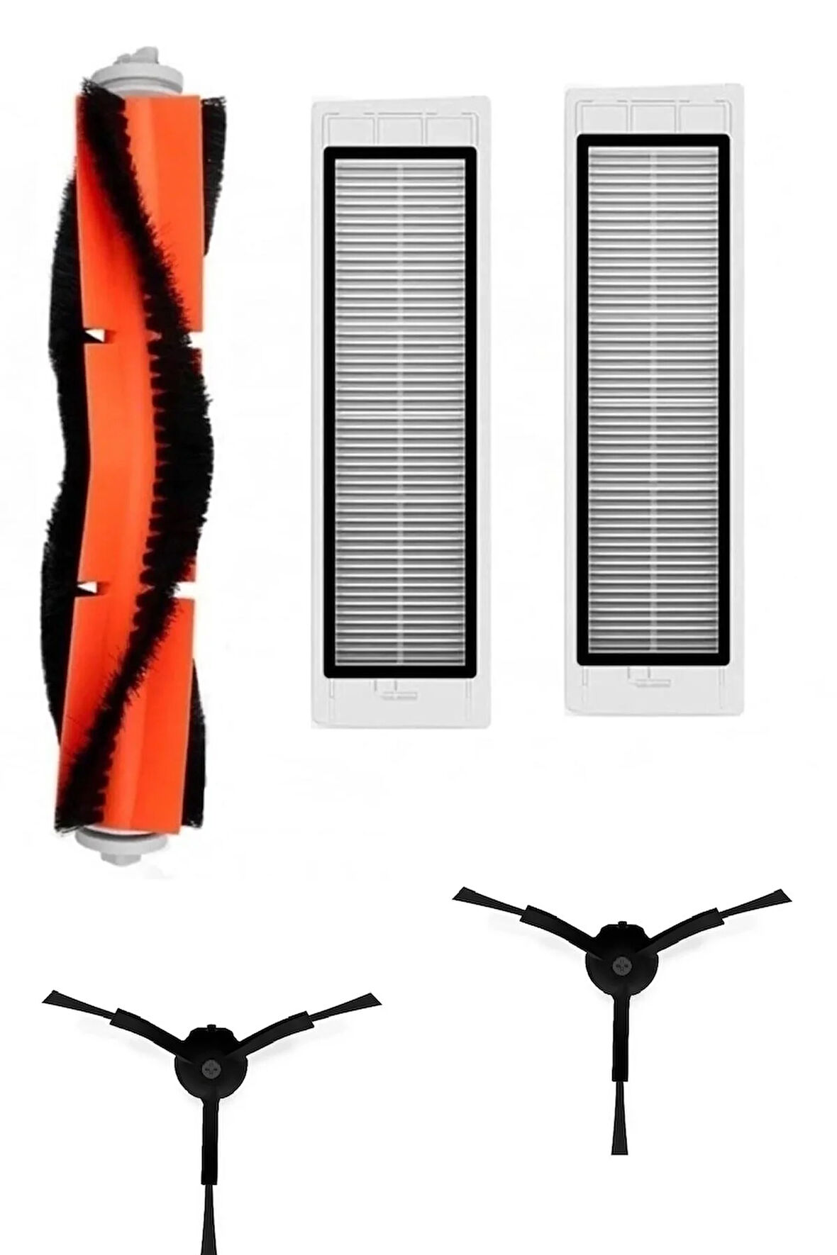 Xiaomi Mi Robot Uyumlu Vacuum Mop Cleaner Model: Sdjqr02rr Uyumlu Filtre Fırça seti Siyah