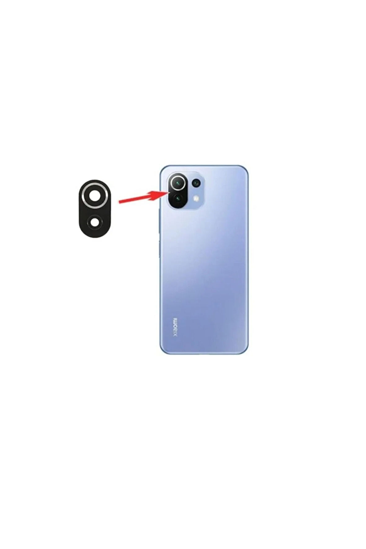 Xiaomi Mi 11 Lite Uyumlu Kamera Camı