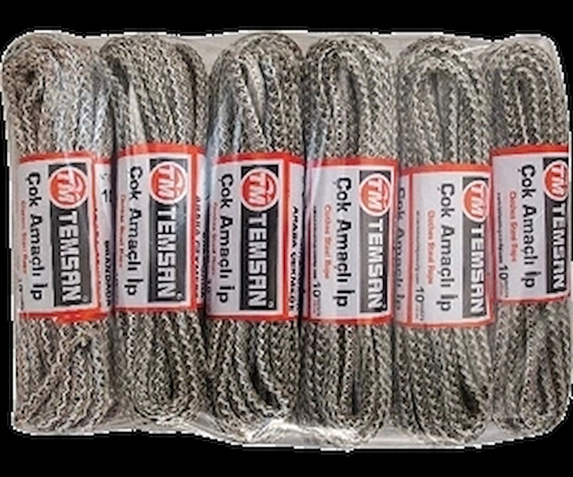 Temsan 10 Mt Çok Amaçlı İp 12'li