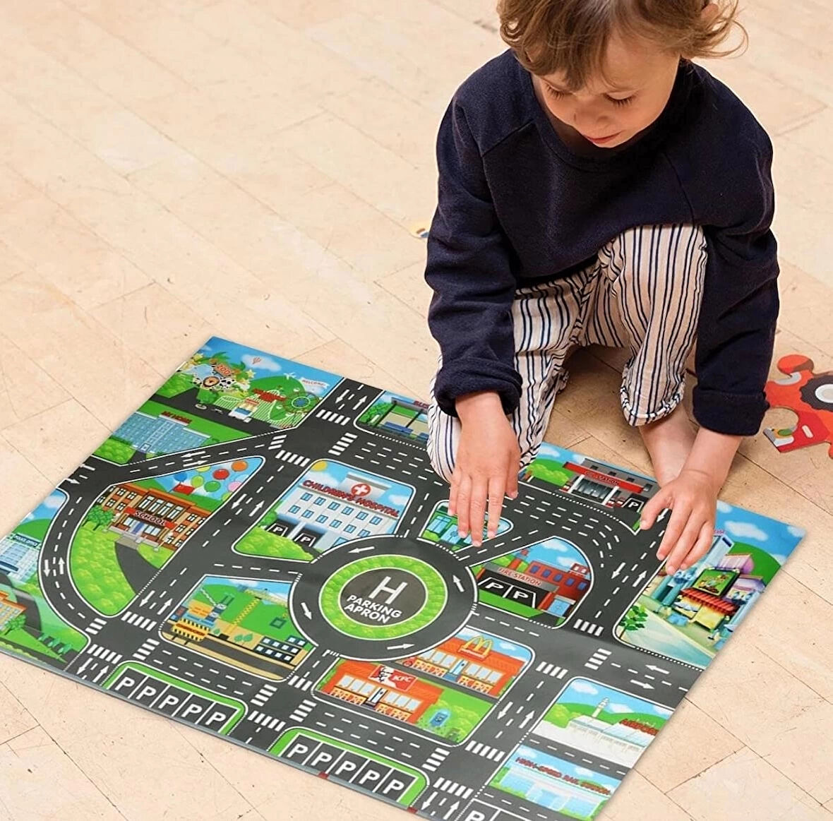 Çocuk Oyun Matı (mutlu Şehir Hayatı)