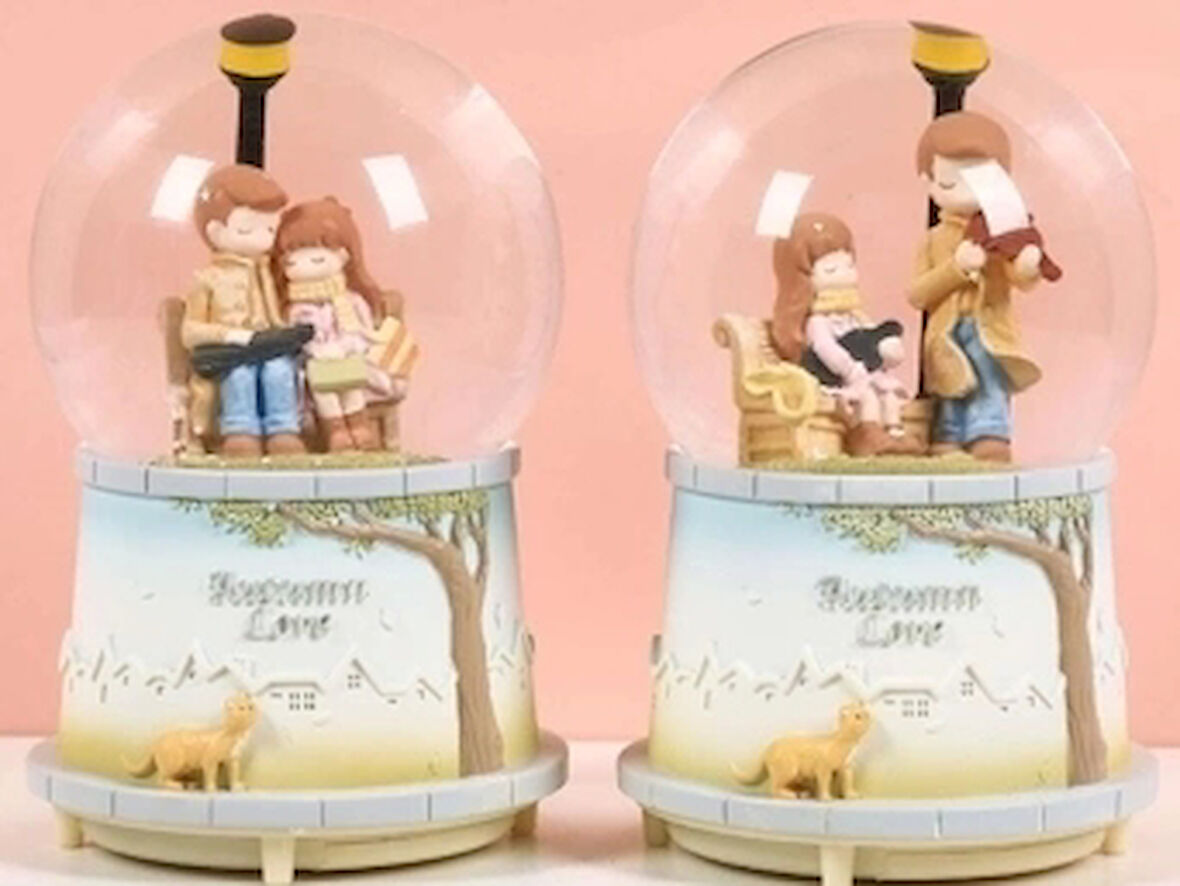 CEYLAN ADAM Sonbahar Sevgili Kar Küresi Büyük Boy