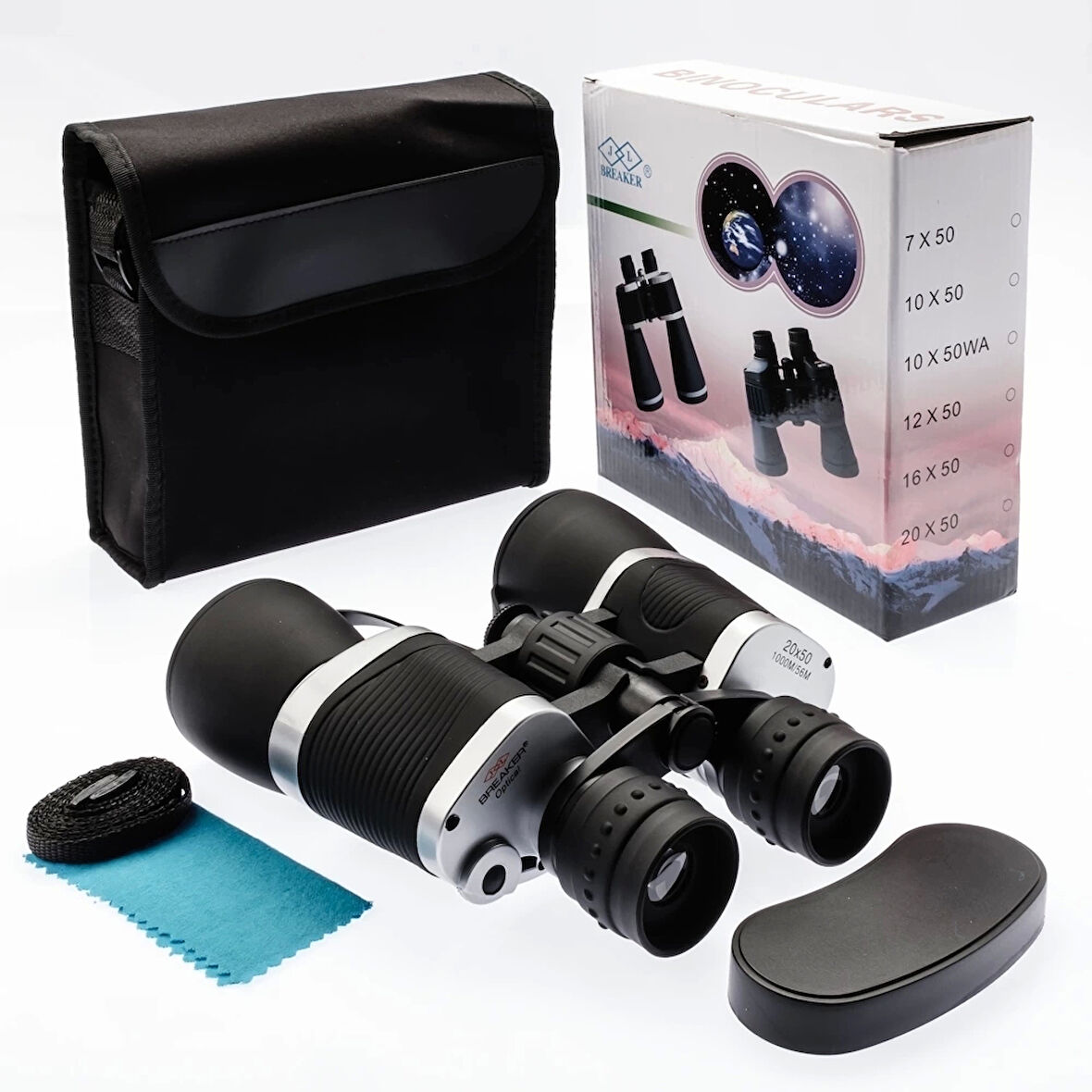 CEYLAN ADAM Breaker 20×50 Güneş Filtreli Profesyonel El Dürbünü 1000m/56m – Mavi