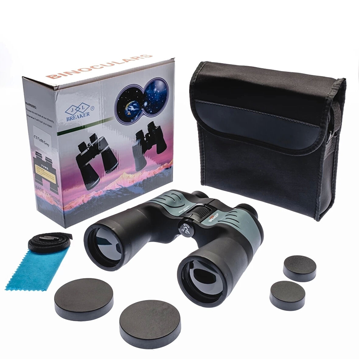 CEYLAN ADAM Breaker 7x50 Ct Profesyonel El Dürbünü – 1000m/56m – Gri