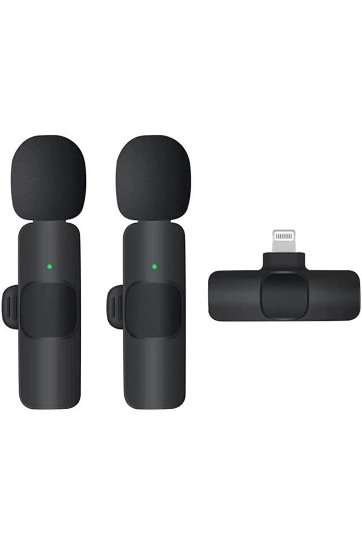 K9 2’li Lightning Kablosuz Yaka Mikrofonu