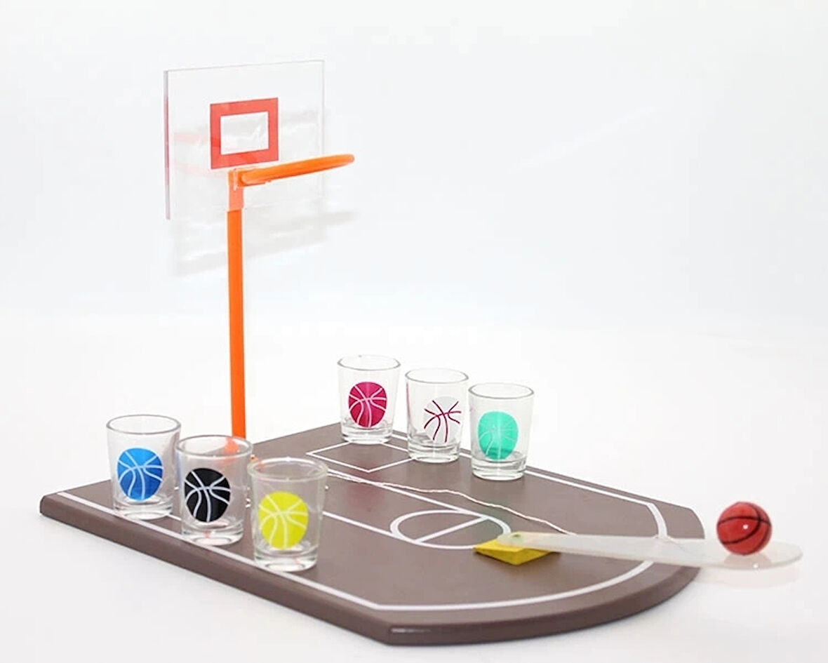 CEYLAN ADAM Basket Tasarımlı Shot Bardak Oyunu Alk1082