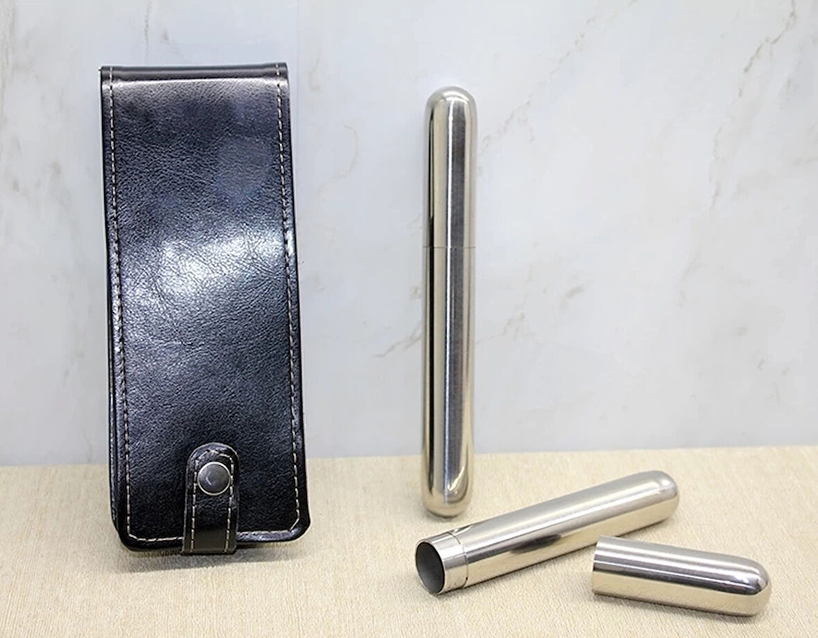 Deri Kilifli Paslanmaz Çelik Matara Alk3890