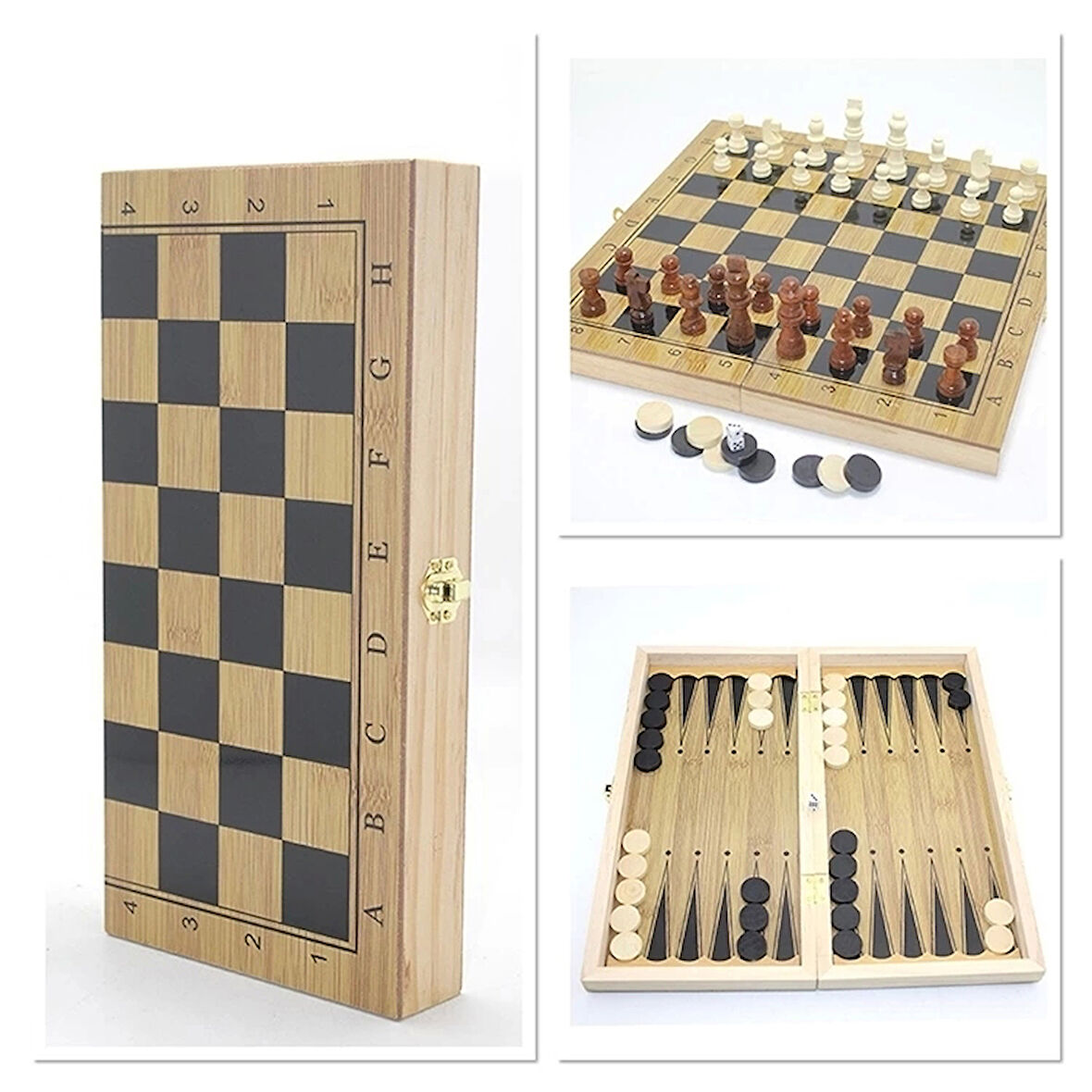 Ahşap Satranç Seti Alk4243