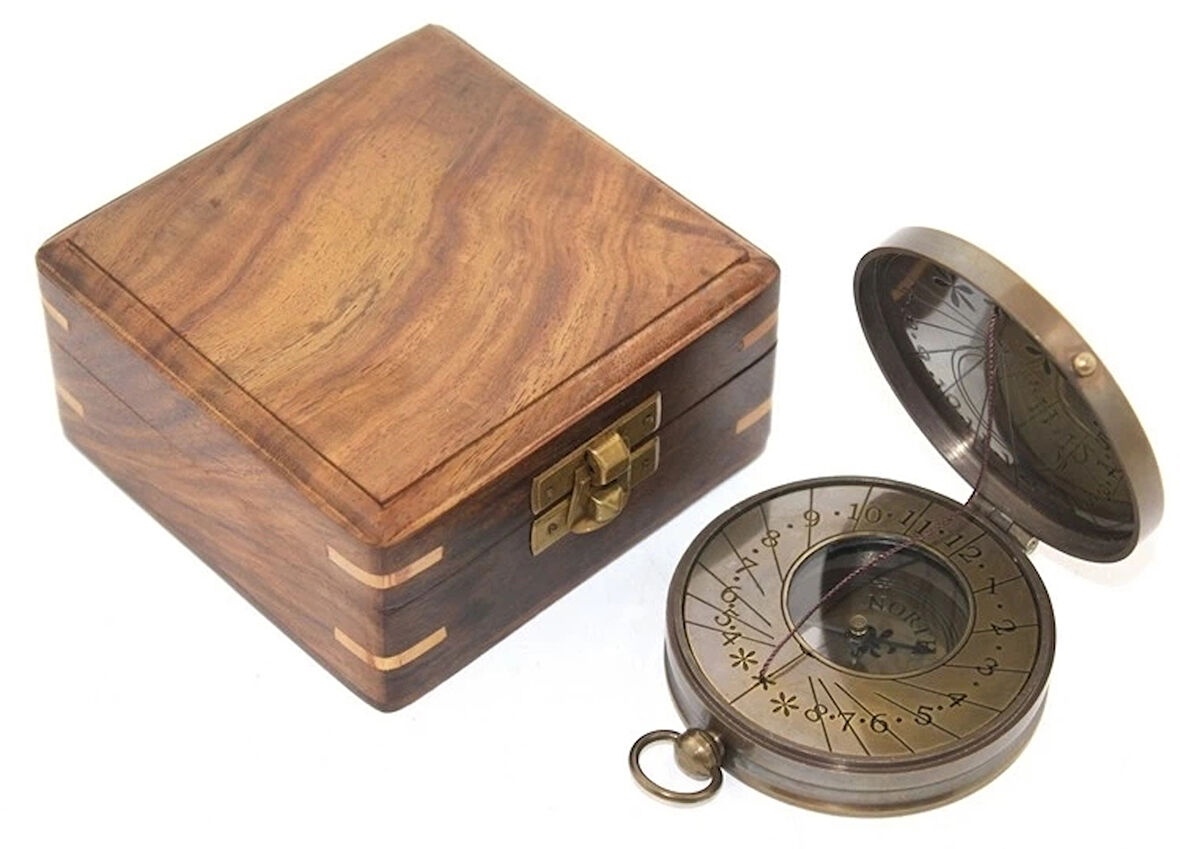 CEYLAN ADAM Ahşap Kutulu Pusula Ksk2080