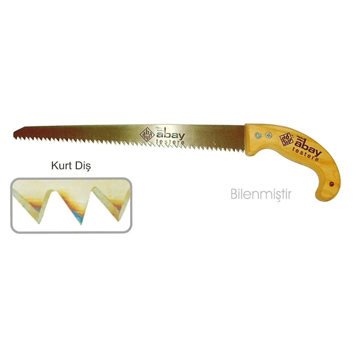 CEYLAN ADAM Kurt Diş Bağ Testere 35 Cm - Ahşap Sap