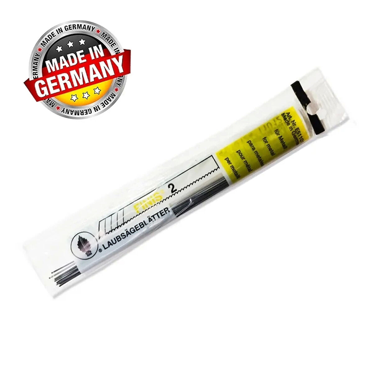 Finis Düz Hassas Metal Kıl Testere Ağzı No:7 - 12 Adet