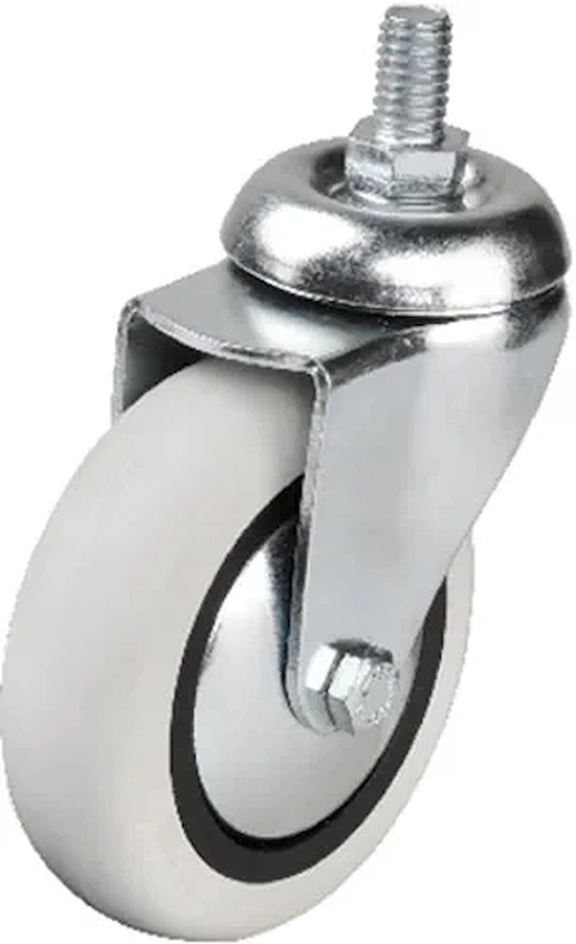 352 - 75x25 Mm Pvc Makaralı Vidalı Teker 4 Adet