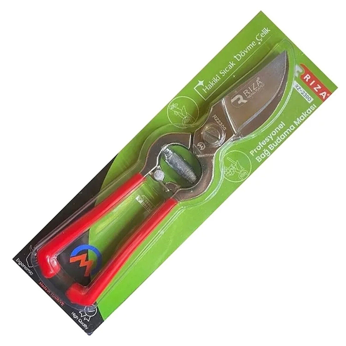 CEYLAN ADAM Sıcak Dövme Çelik Pro Ergonomik Bahçe Bağ Makası 24 Cm