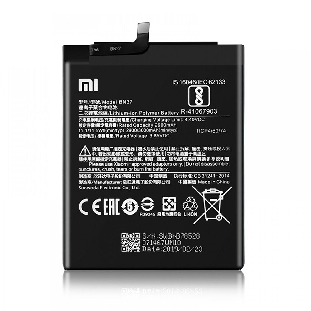 Xiaomi Redmi 6A BN37 Orijinal Batarya Pil