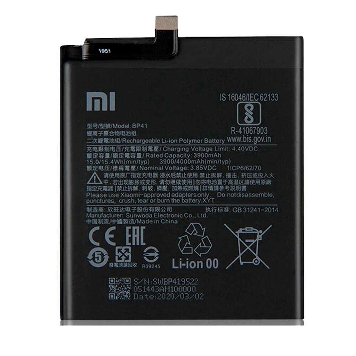 Xiaomi Redmi K20 Orijinal BP41 Batarya Pil