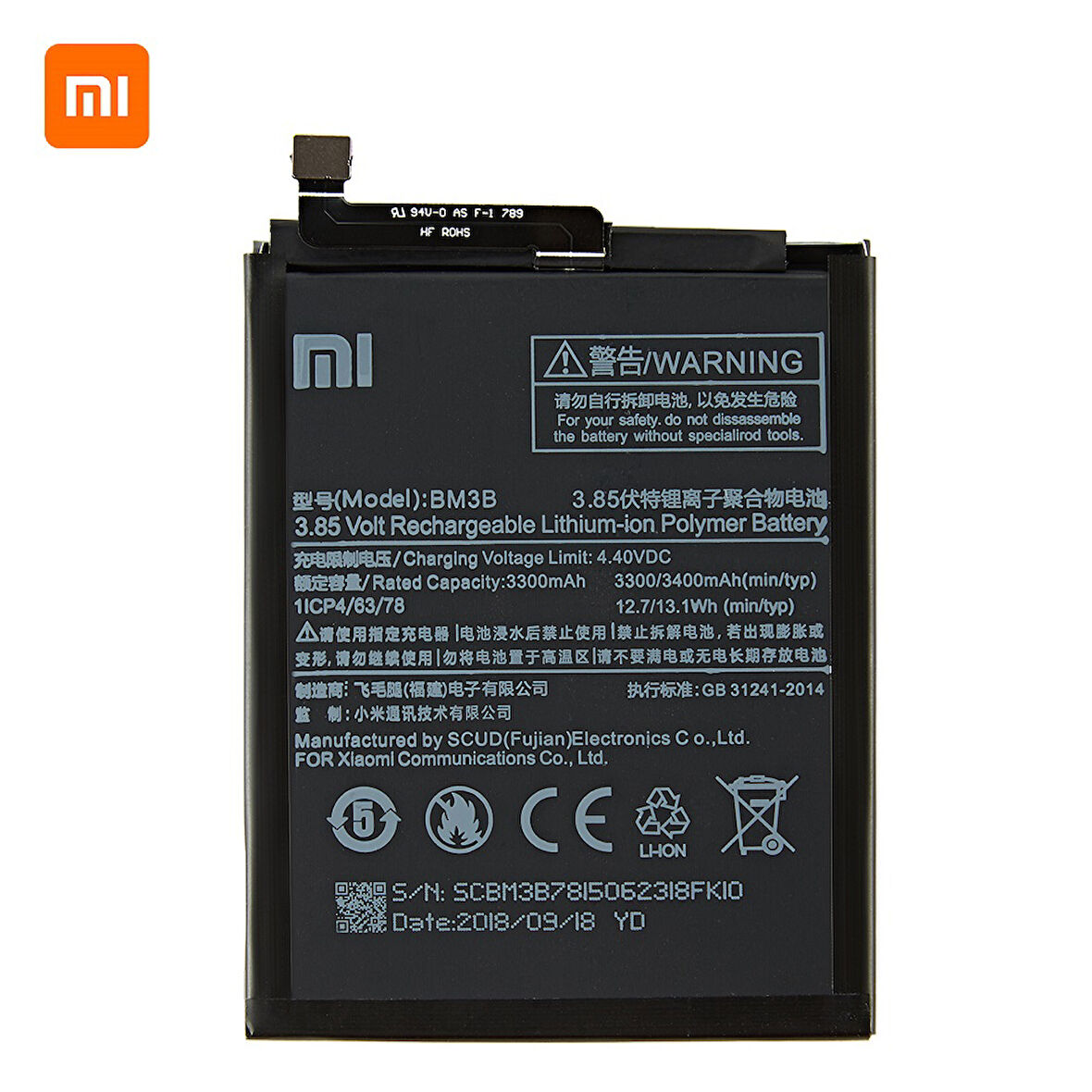 Xiaomi Mi Mix 2 BM3B Batarya Pil