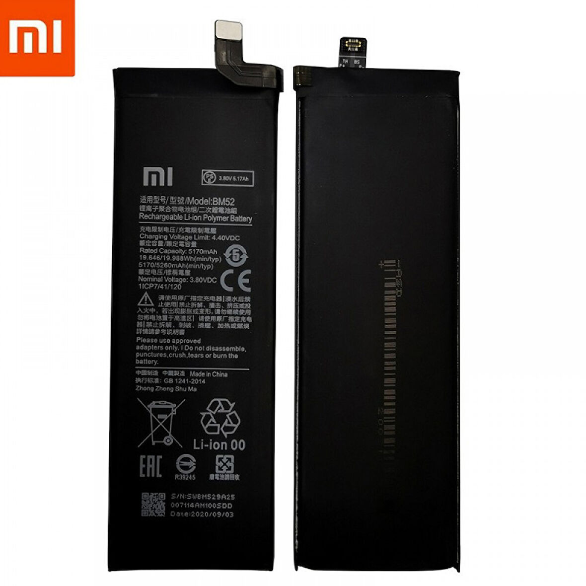Xiaomi Mi 10T Lite Batarya Pil