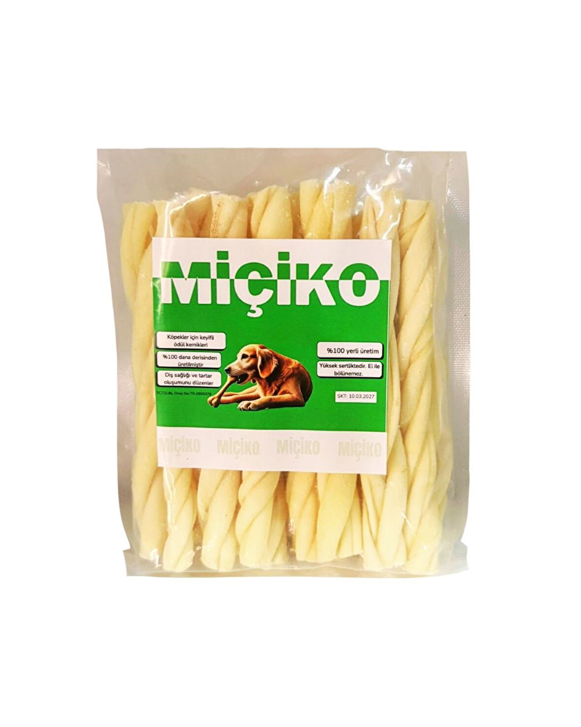 Jumbo XXL Premium Burgu Çubuk Ödül Kemiği 250 Gr