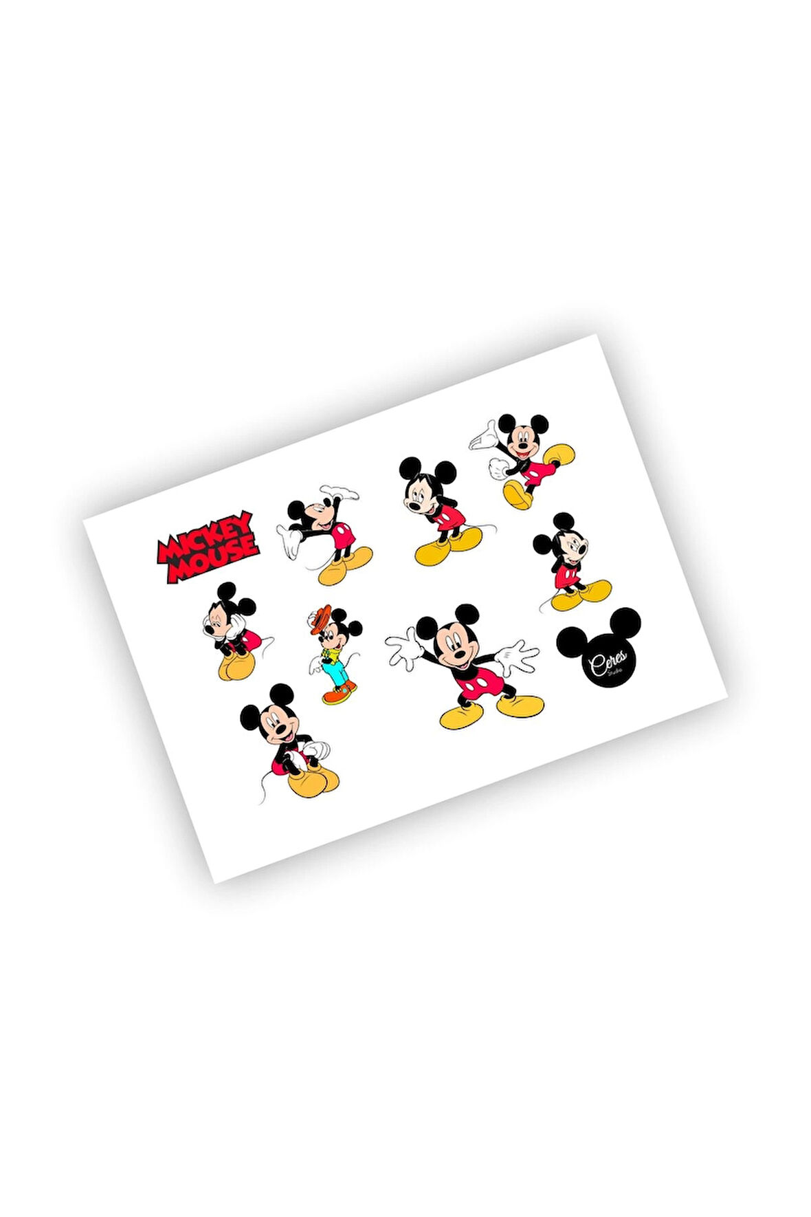 Mickey Mouse Sticker Micky Etiket
