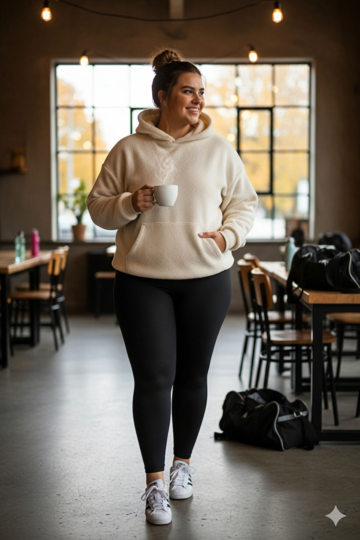 Kadın Büyük Beden MI Emay 7700 Likralı Uzun Battal Tayt