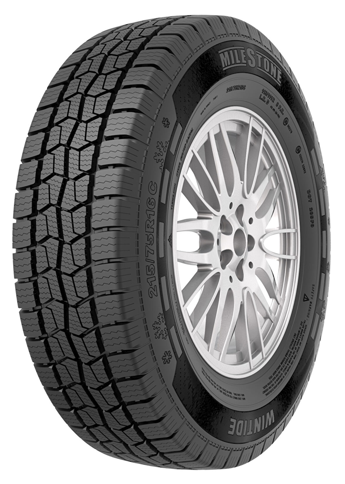Milestone Wintide 205/75R16C 113/111R M+S 3PMSF 10PR Hafif Ticari Kış Lastiği (Üretim Yılı:2025)